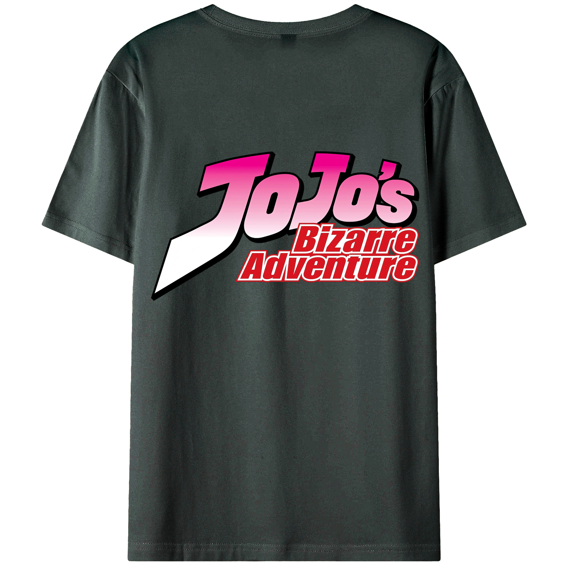 （画像用） ジョジョの奇妙な冒険 JoJo's Bizarre Adventure 綿100％ メンズ半袖Tシャツ（バックプリント） 通気性